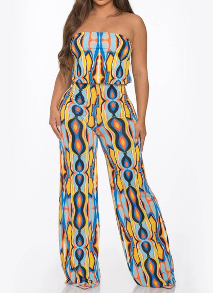 MULTI COLOR TUBE JUMPSUIT