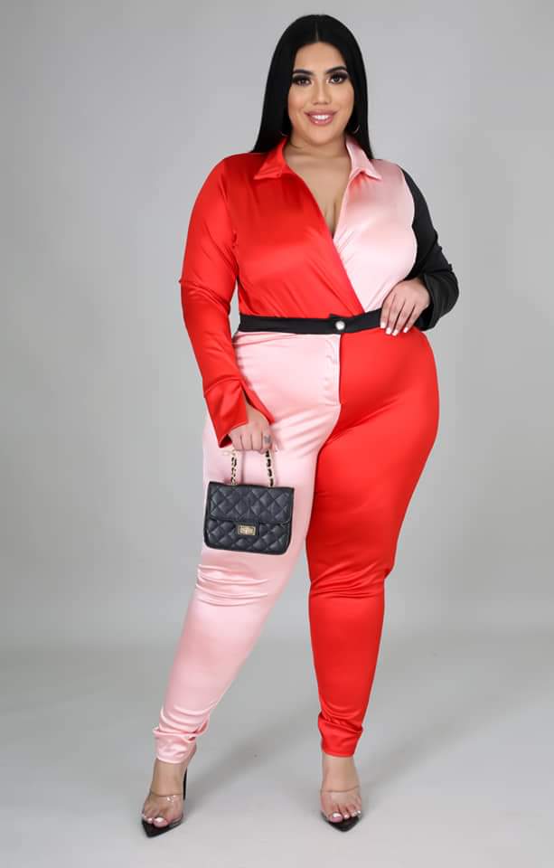 PINK & RED LOVE 2PIECE PANT SET