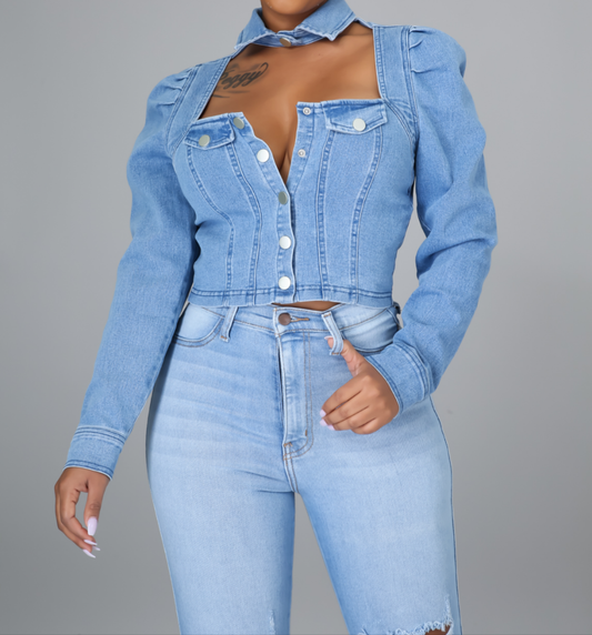 VIBE DENIM TOP