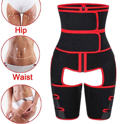 3 in 1 RED BUTT LIFTING THIGH & WAIST TRAINER