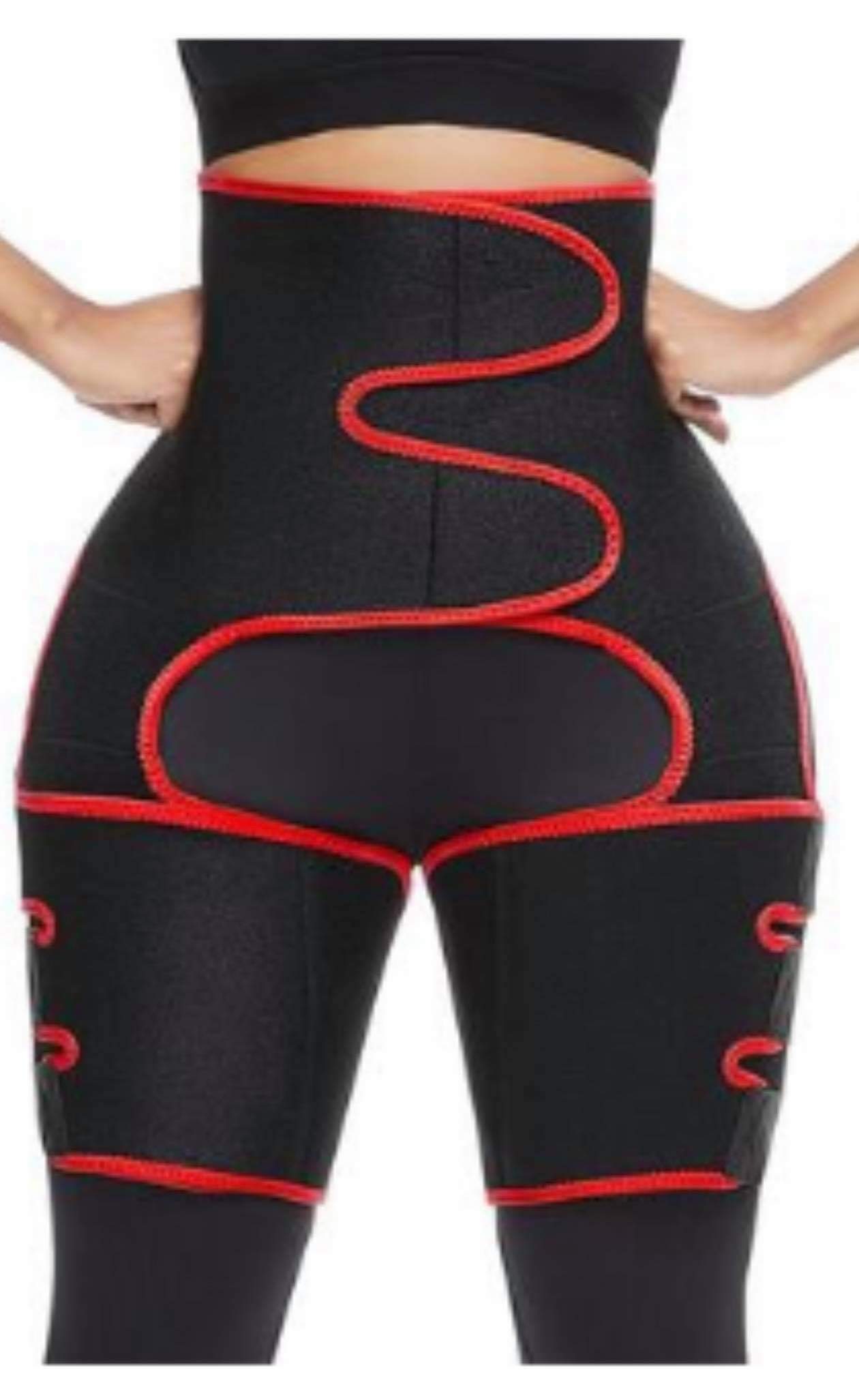 3 in 1 RED BUTT LIFTING THIGH & WAIST TRAINER